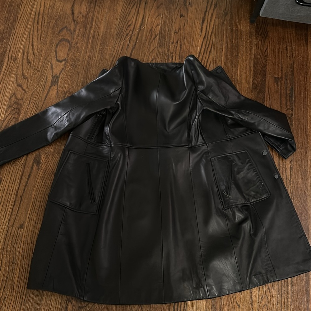 Women’s 100% shell leather Kenneth Cole Reaction jacket XS - Picture 4 of 6